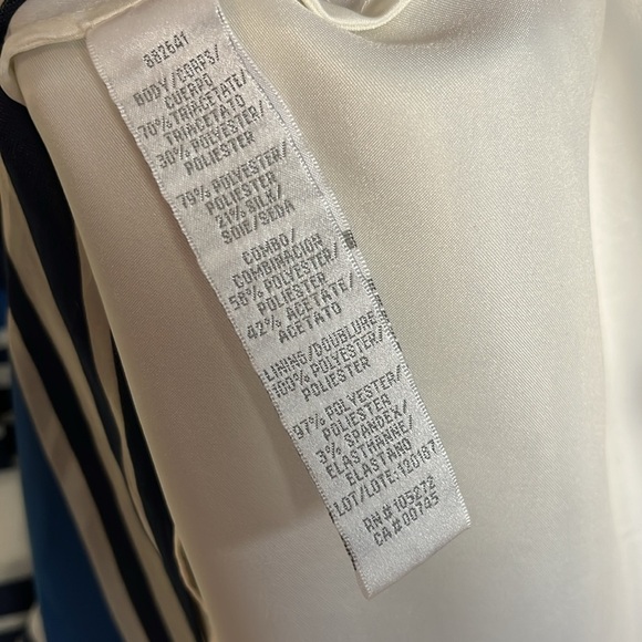 THEIA Couture Stripe Jacquard T-Dress TH882641 -Size 2 - Picture 7 of 14